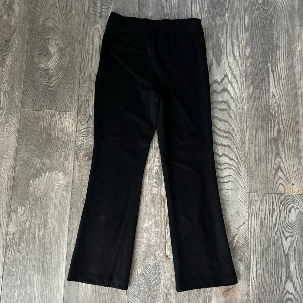 SANCTUARY High Rise Black Vertical Seam Side Zip Crop Trouser Dress Pants Size S